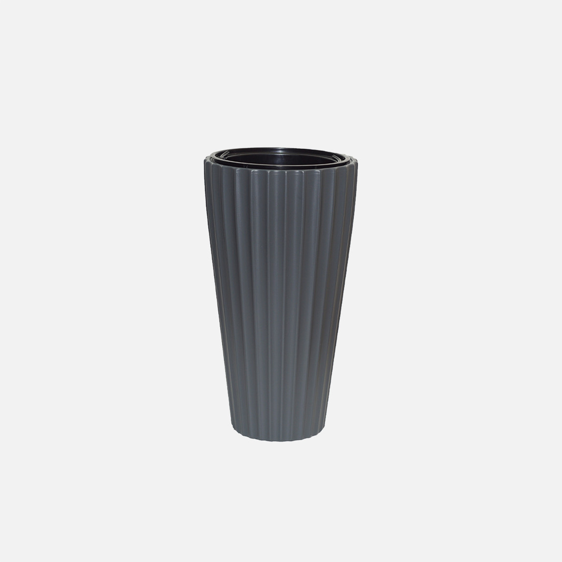    Lilyum Vazo Saksı 1 No Siyah   