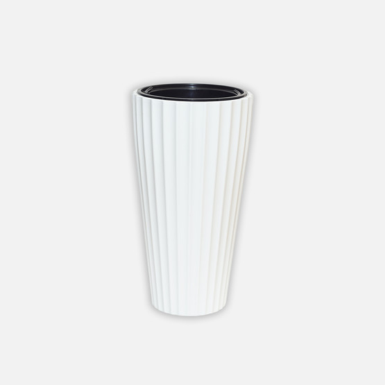 Lilyum Vazo Saksı 2 No Beyaz

