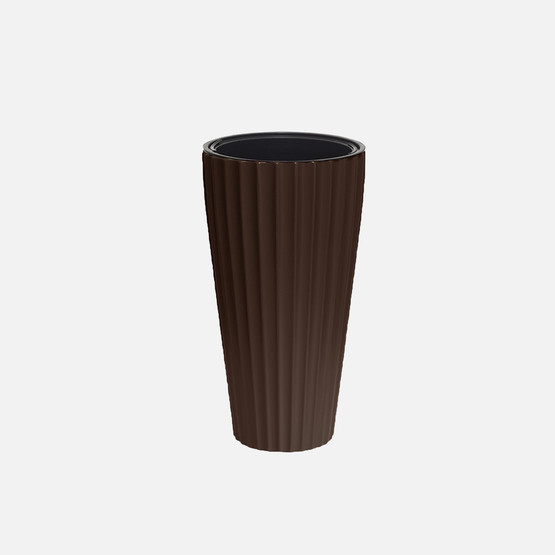 Lilyum Vazo Saksı 2 No Kahve 

