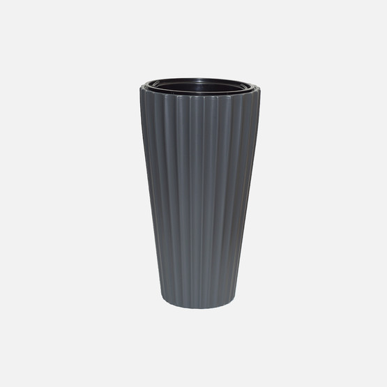 Lilyum Vazo Saksı 2 No Siyah