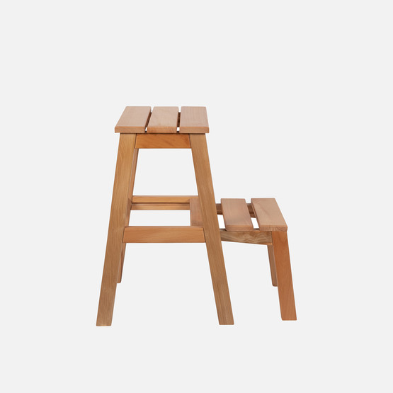 Lunar Merdiven Tabure Naturel 55 cm