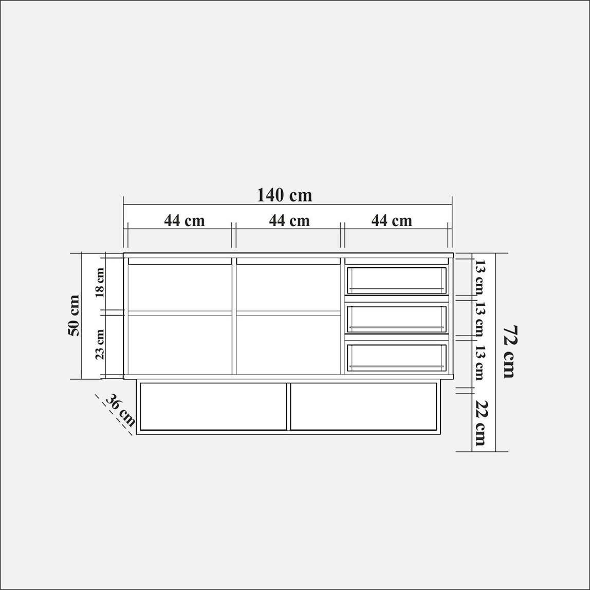    Laxus Ruba Çekmeceli Konsol 