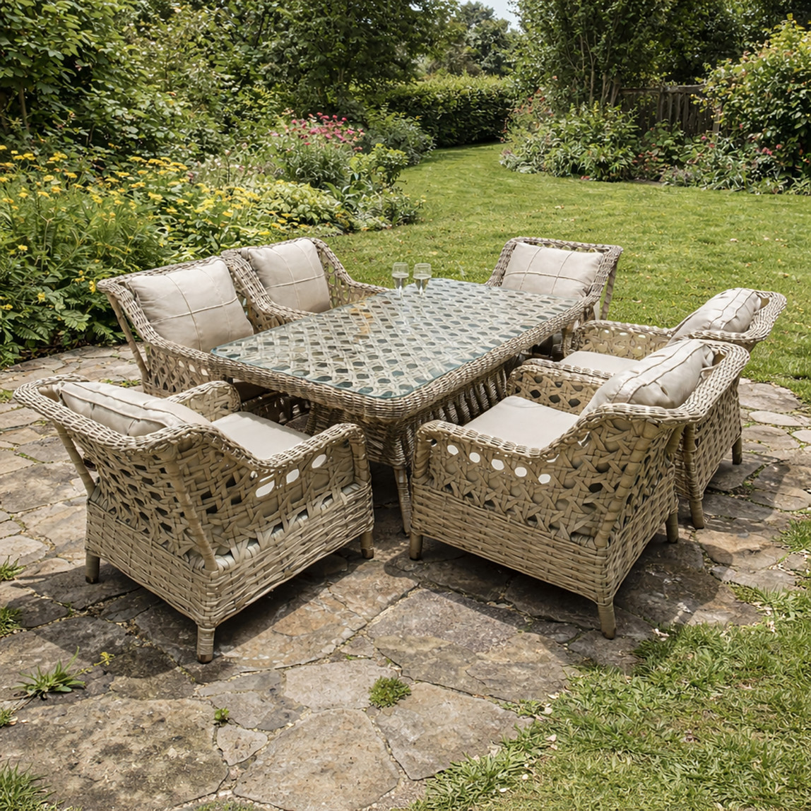    Grand Rattan Bej Yemek Grubu     