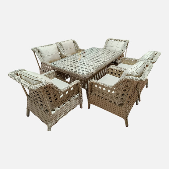 Grand Rattan Bej Yemek Grubu    