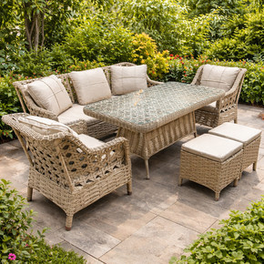 Grand Rattan Bej Oturma Grubu  