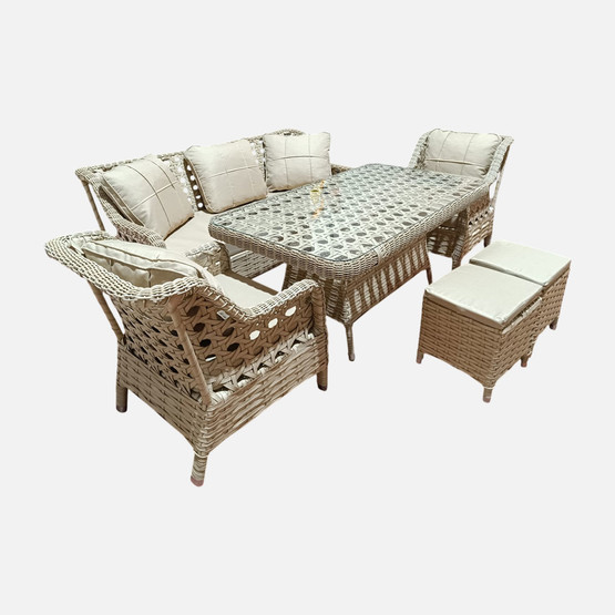 Grand Rattan Bej Oturma Grubu  