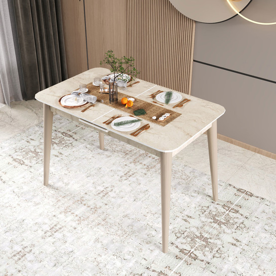 Fly Traverten Yemek Masası 140cm