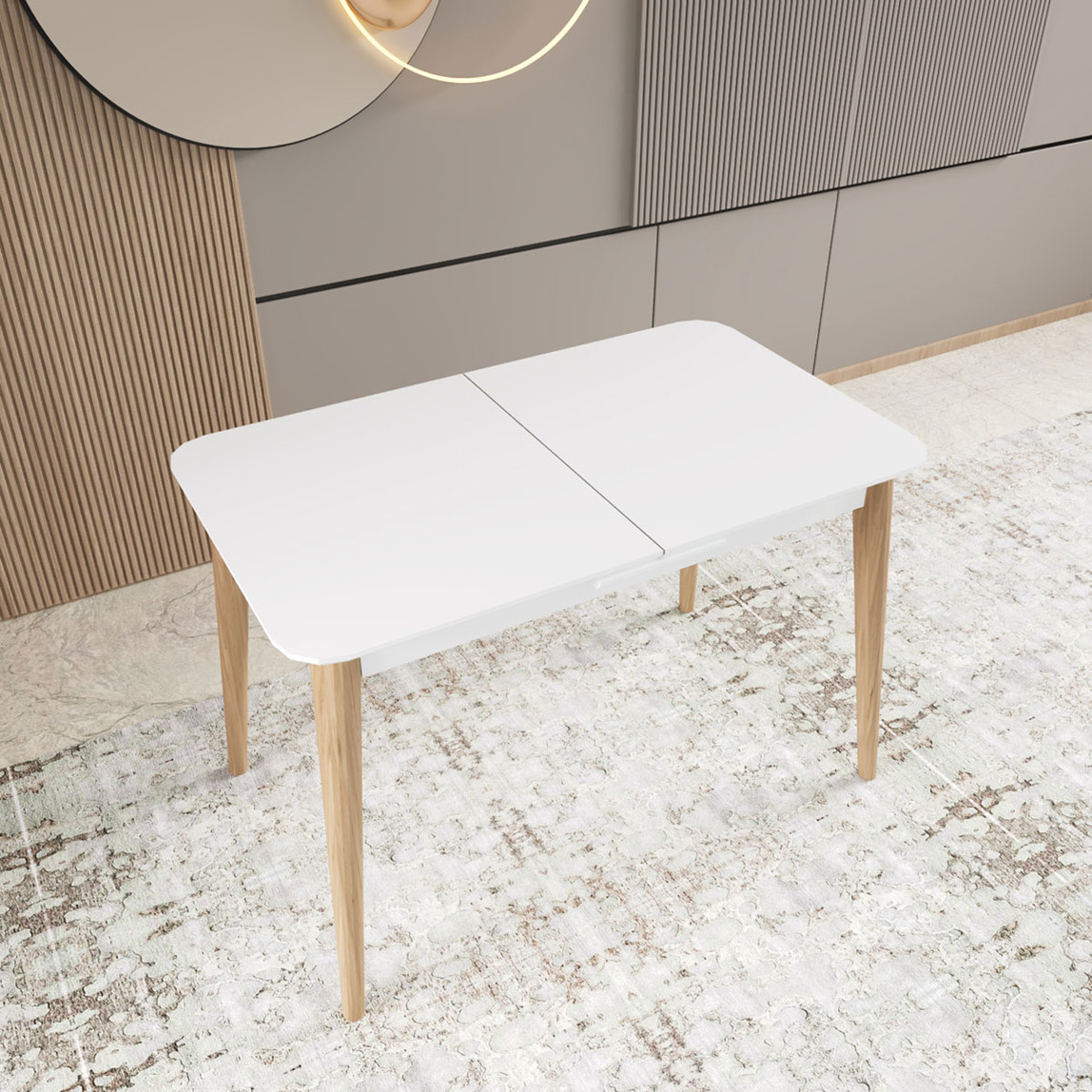    Fly Beyaz Yemek Masası 140cm 