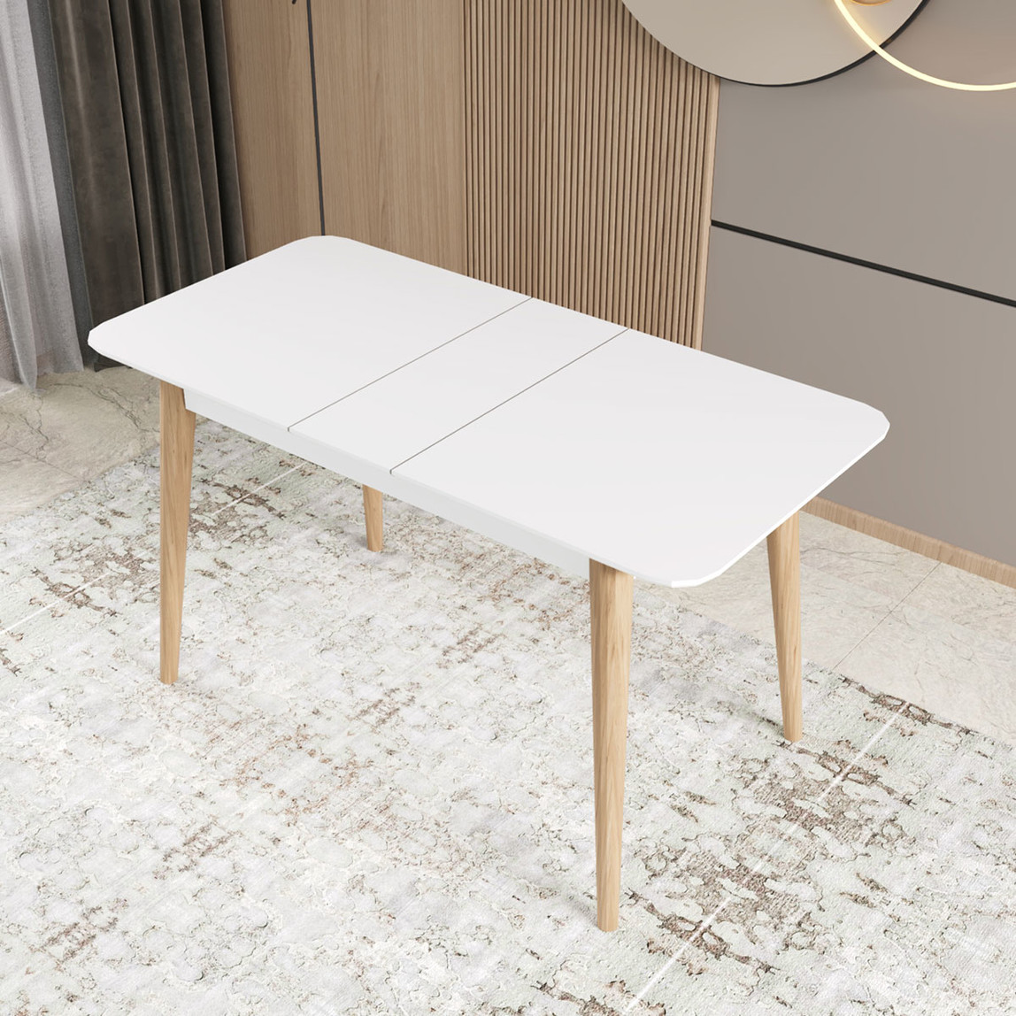    Fly Beyaz Yemek Masası 140cm 