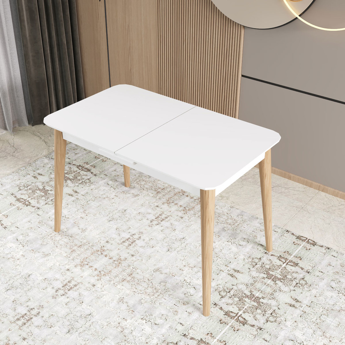    Fly Beyaz Yemek Masası 140cm 