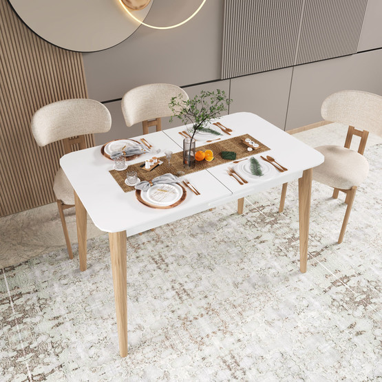 Fly Beyaz Yemek Masası 140cm