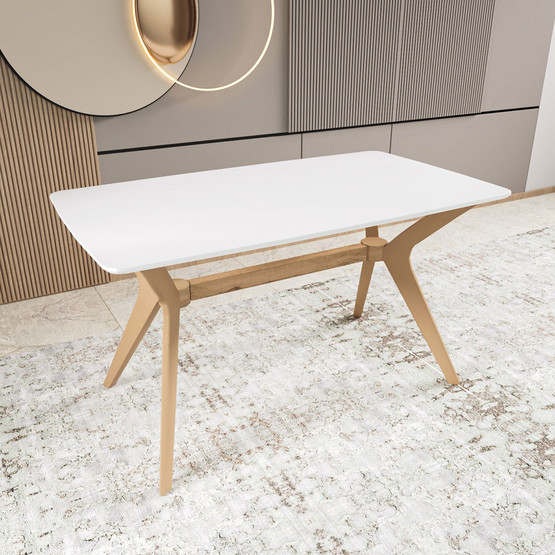 Fly Beyaz Yemek Masası 80x140cm