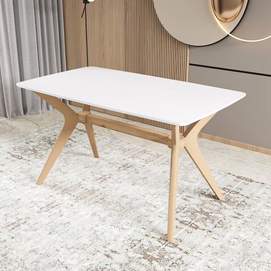 Fly Beyaz Yemek Masası 80x140cm