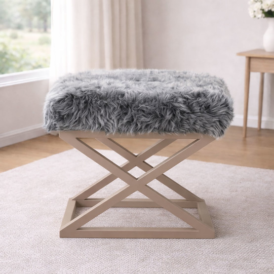 Fly Rabit Metal Ayaklı Puf