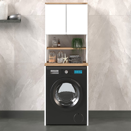 Fly Eva Çamaşır Makinesi Dolabı Beyaz