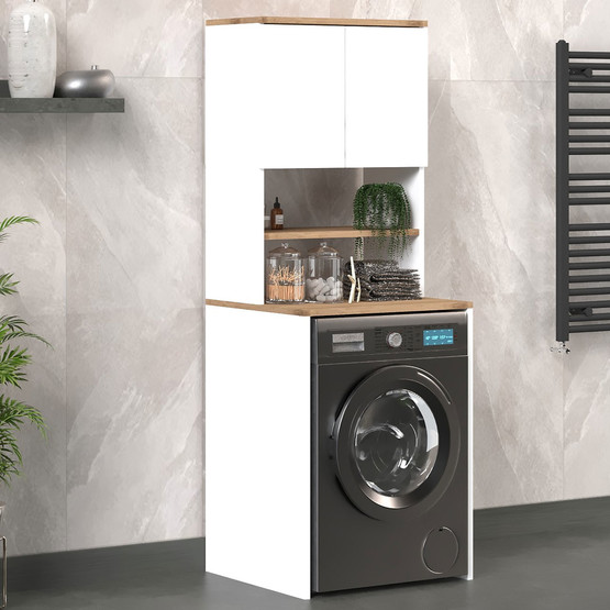 Fly Eva Çamaşır Makinesi Dolabı Beyaz