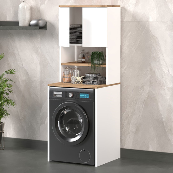 Fly Eva Çamaşır Makinesi Dolabı Beyaz