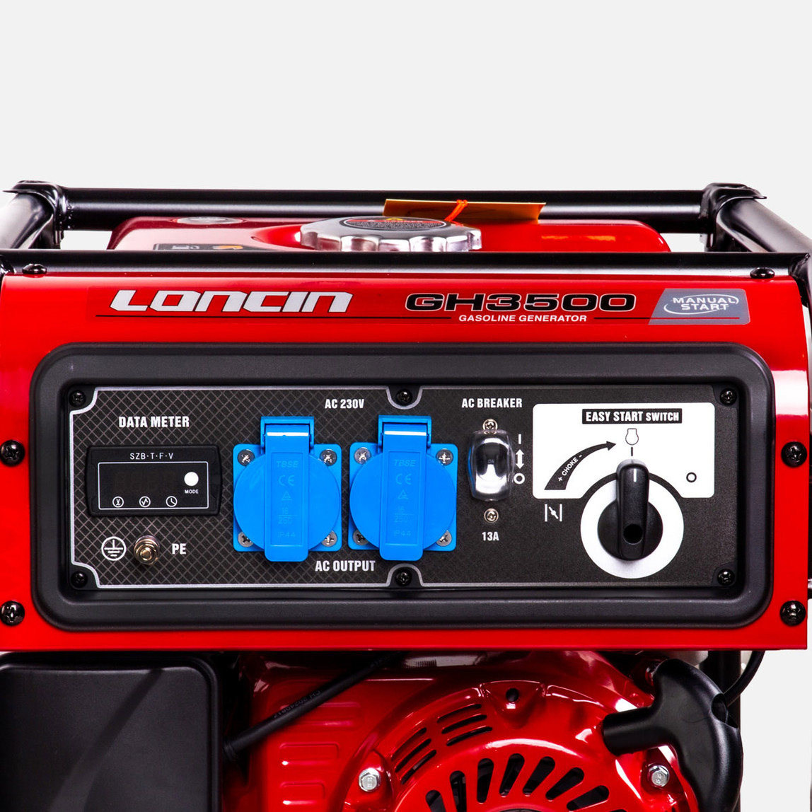   Loncin GH3500 Eur5 3,1 kW İpli Benzinli Jeneratör 