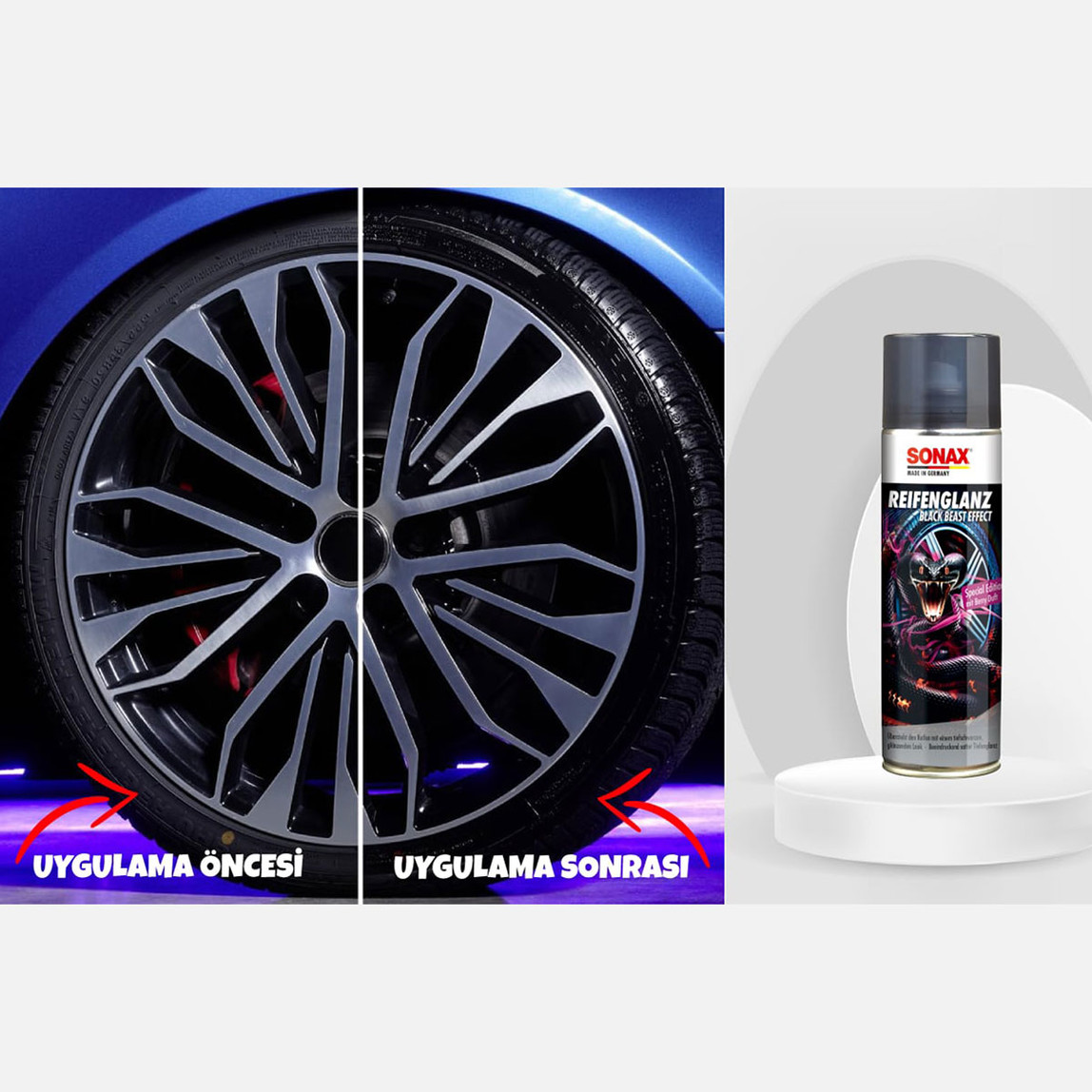    Sonax Lastik Kauçuk Parlatıcı Koruyucu 500 ml 