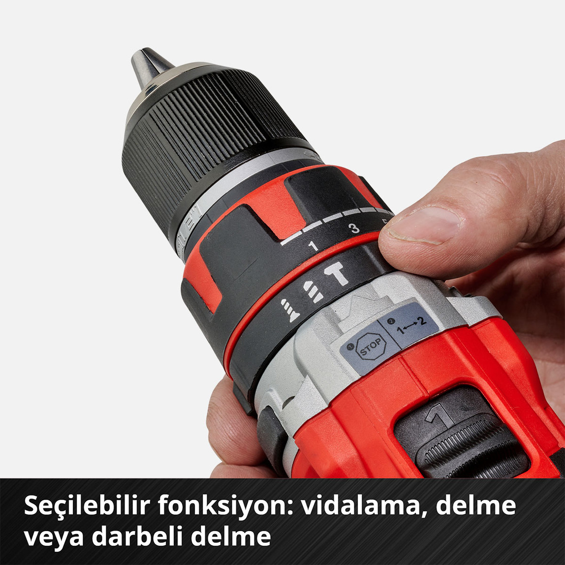    Einhell TP-CD 18/50 Li-i BL (2x2,0Ah) Kömürsüz 50 Nm Akülü Darbeli Vidalama  