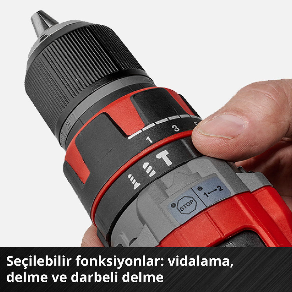    Einhell TP-CD 18/60 Li-i BL (1x 2.0 Ah) 18 V Profesyonel Kömürsüz 60 Nm Akülü Darbeli Vidalama 