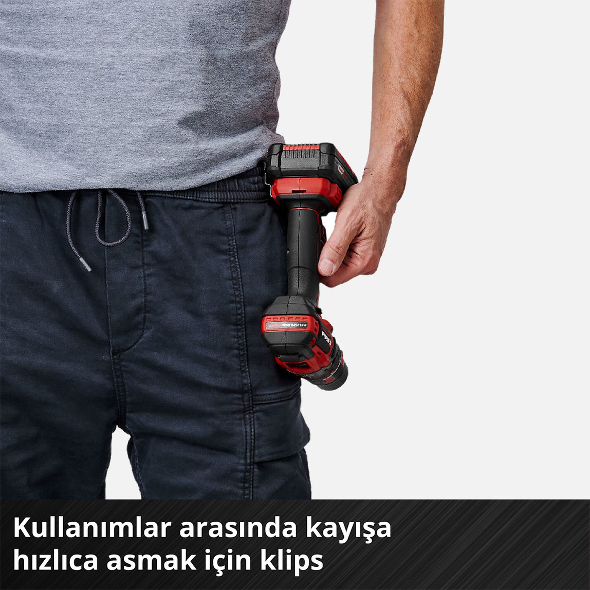    Einhell TP-CD 18/60 Li-i BL (1x 2.0 Ah) 18 V Profesyonel Kömürsüz 60 Nm Akülü Darbeli Vidalama 