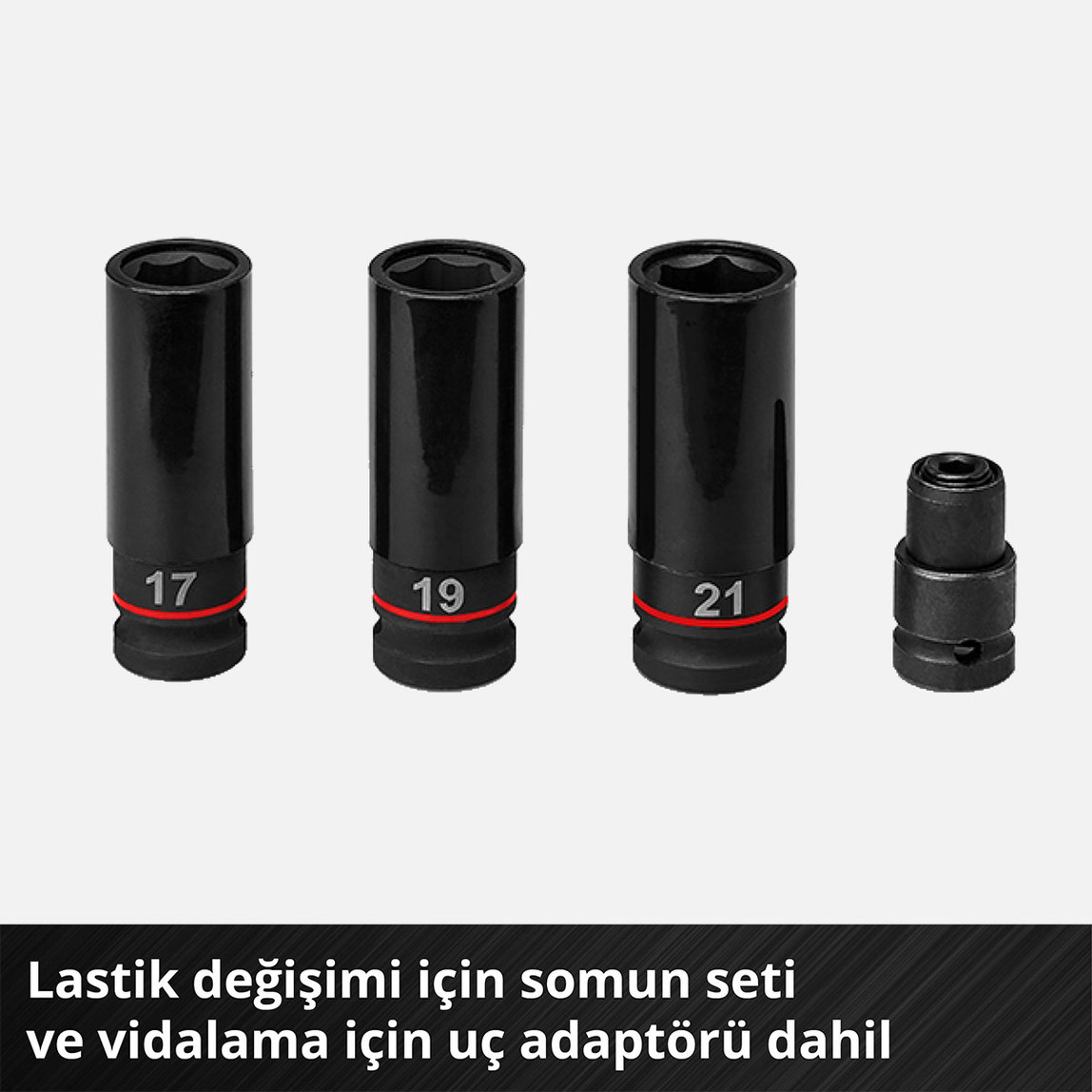    Einhell TP-CW 18/350-C Li BL-Solo Profesyonel Akülü Darbeli Somun Sıkma (Akü ve Şarj Cihazı Dahil Değildir.) 