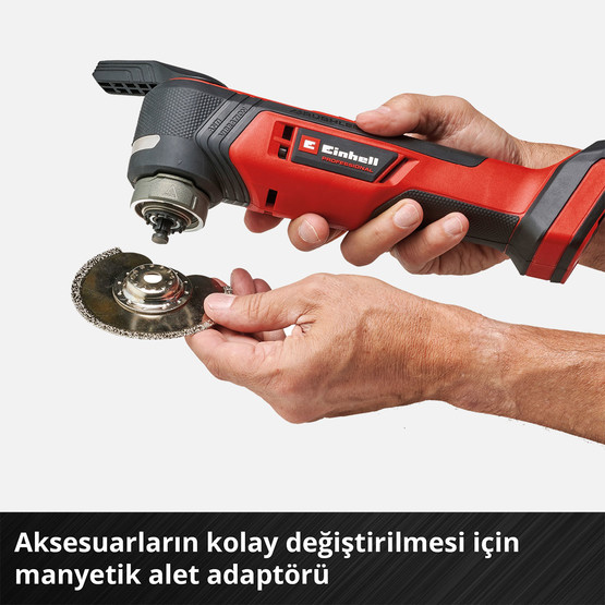 Einhell TP-MG 18 Li BL - Solo Profesyonel Akülü Raspalama Makinesi (Akü ve Şarj Cihazı Dahil Değildir.)