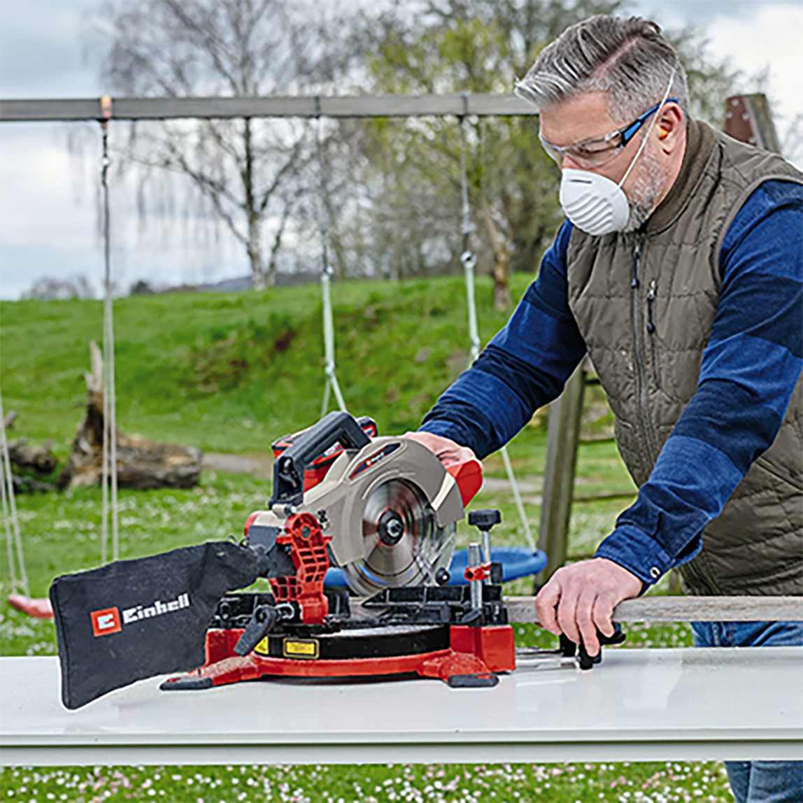    Einhell TE-MS 18/8 Li-Solo Akülü Gönye Testere (Akü ve Şarj Cihazı Dahil Değildir.) 