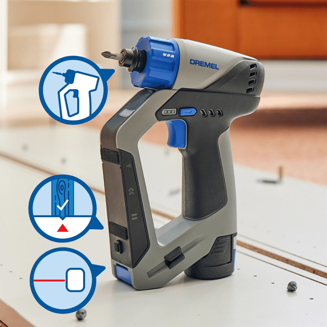    Dremel DD12V-S1 Blueprint Multi-Drill Vidalama Makinesi 