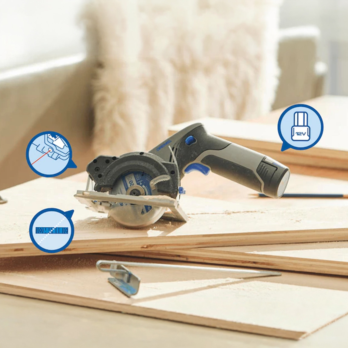    Dremel CS12V-S1 Blueprint Kompakt Testere 