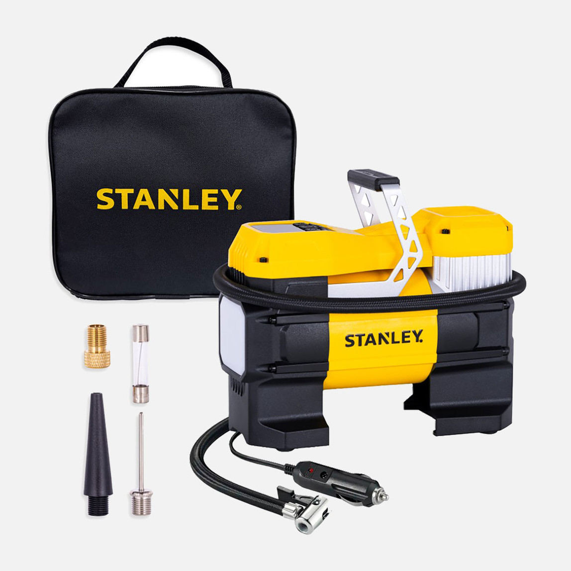    Stanley SXIF0001 12Volt 150 PSI Dijital Basınç Göstergeli Lastik Şişirme Pompası 