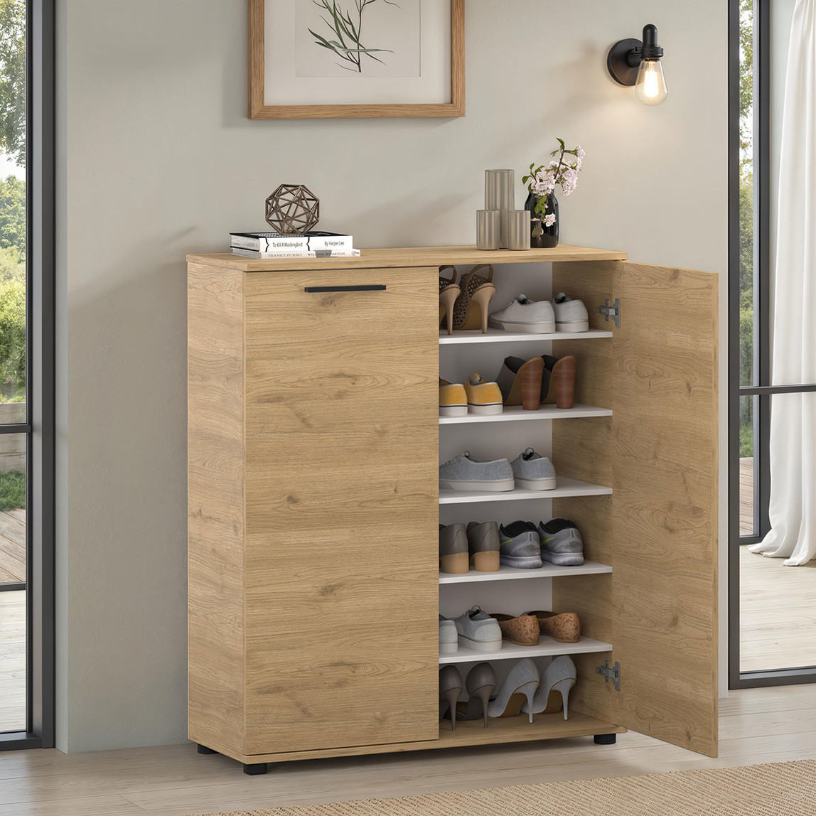    Adore Trendline 2 Kapaklı Çok Amaçlı Dolap ve Ayakkabılık Florida Meşe 