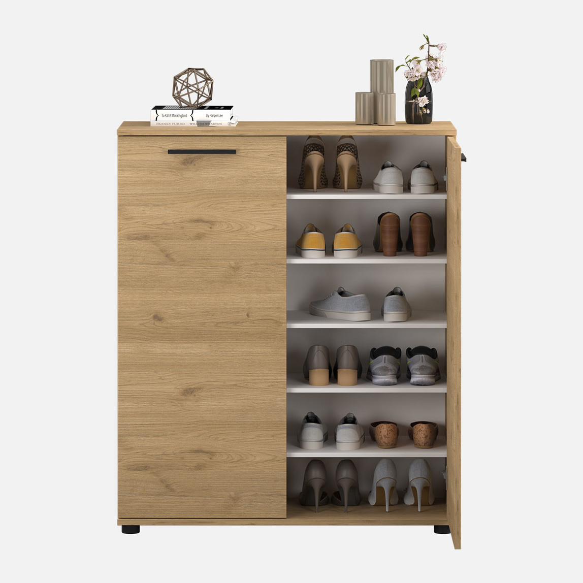    Adore Trendline 2 Kapaklı Çok Amaçlı Dolap ve Ayakkabılık Florida Meşe 