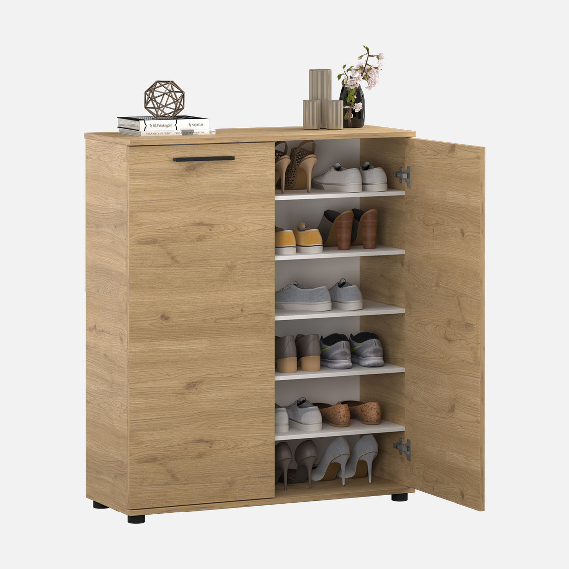    Adore Trendline 2 Kapaklı Çok Amaçlı Dolap ve Ayakkabılık Florida Meşe 