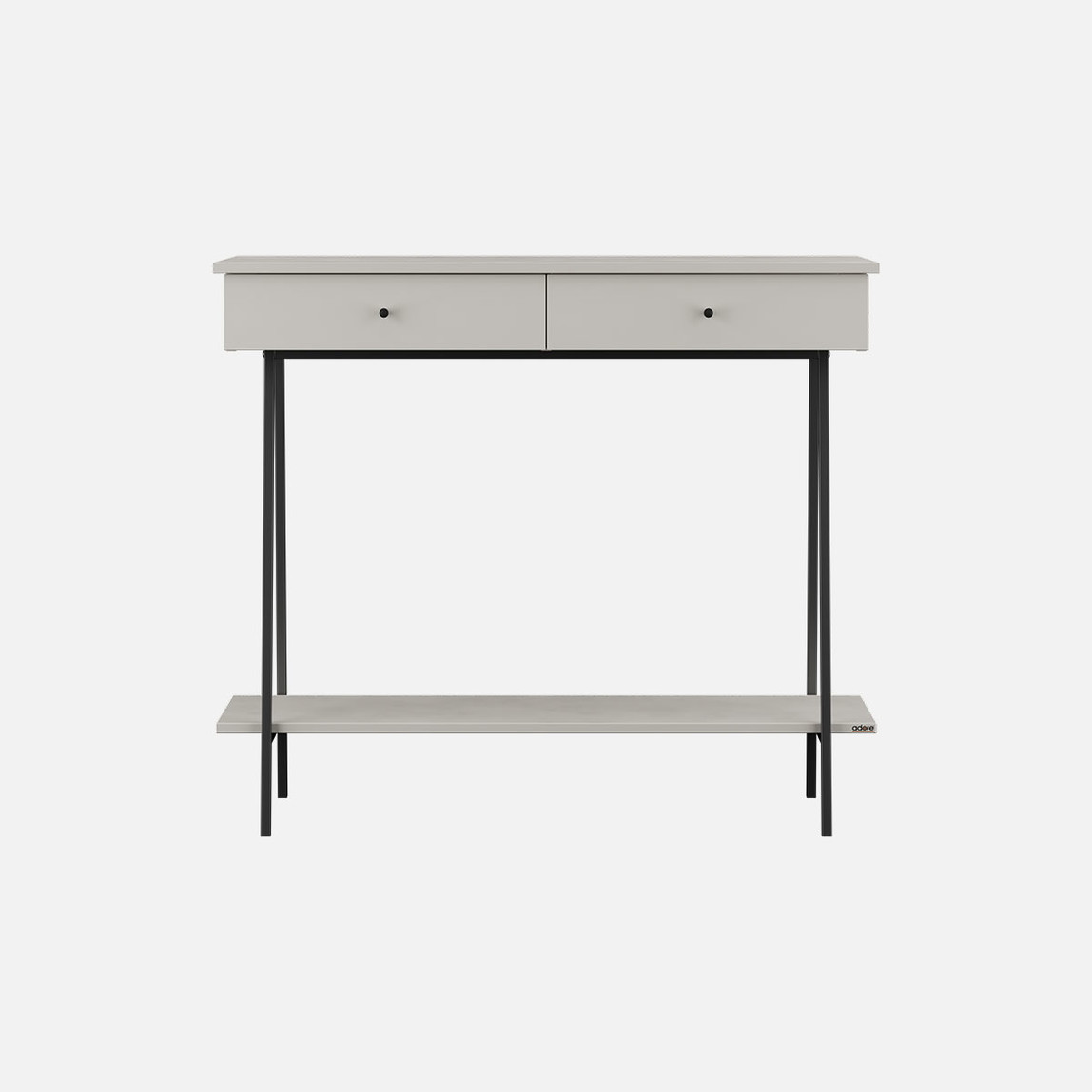    Adore Elite İki Çekmeceli Dresuar Vizon-Siyah 