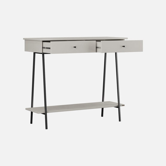 Adore Elite İki Çekmeceli Dresuar Vizon-Siyah