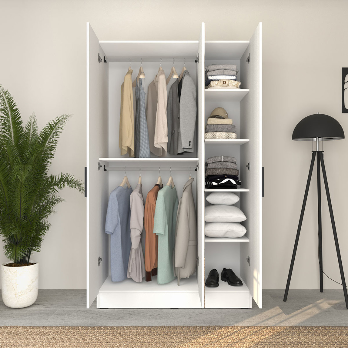    Adore Trendline 3 Kapaklı Aynalı Gardırop Beyaz 