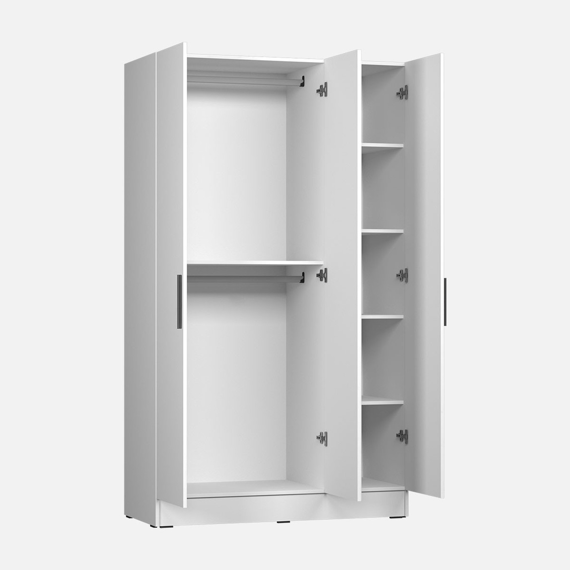    Adore Trendline 3 Kapaklı Aynalı Gardırop Beyaz 