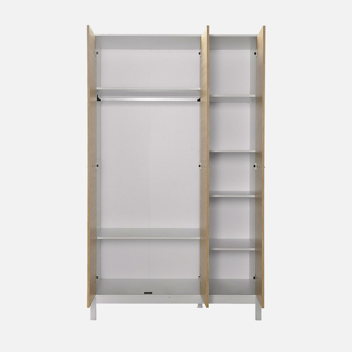    Adore London 3 Kapaklı Gardırop Meşe-Beyaz 