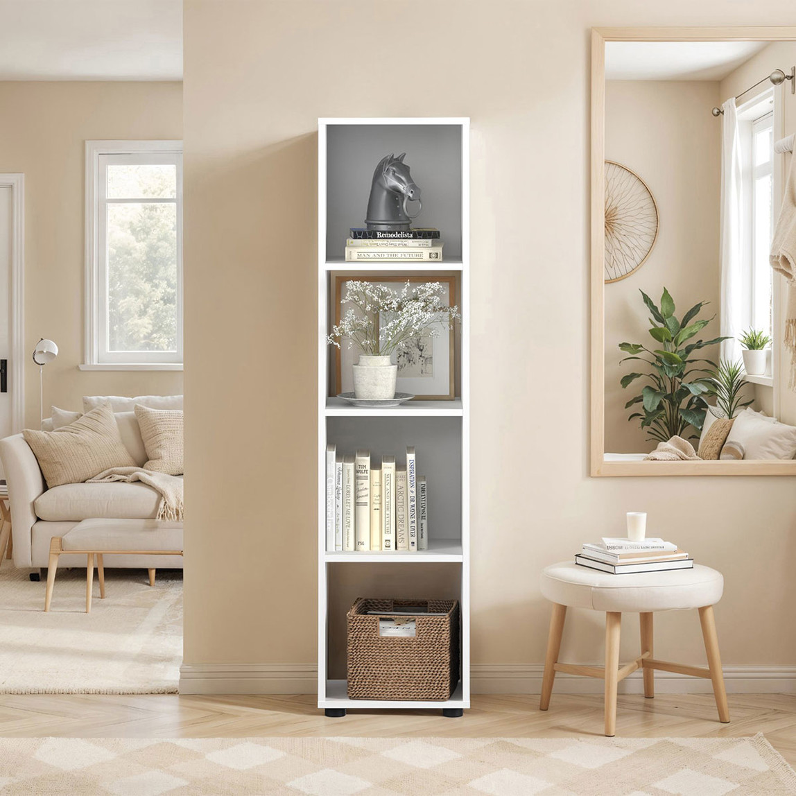    Adore Cubic Kitaplık Beyaz 