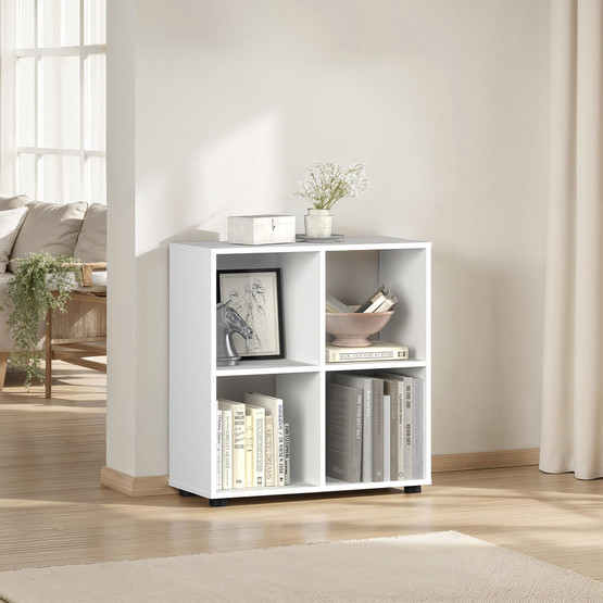 Adore Cubic 4 Bölmeli Kitaplık Beyaz