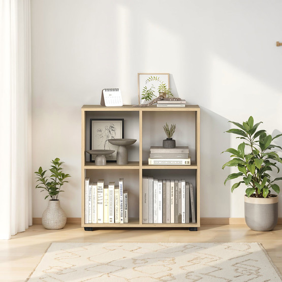 Adore Cubic 4 Bölmeli Kitaplık Florida Meşe