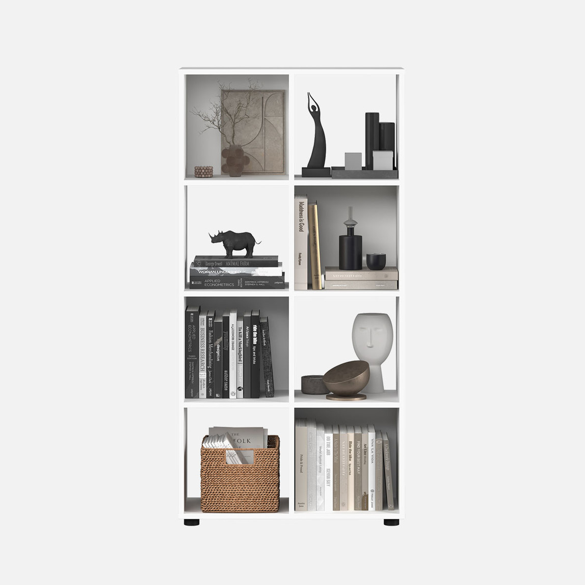    Adore Cubic 8 Bölmeli Kitaplık Beyaz 