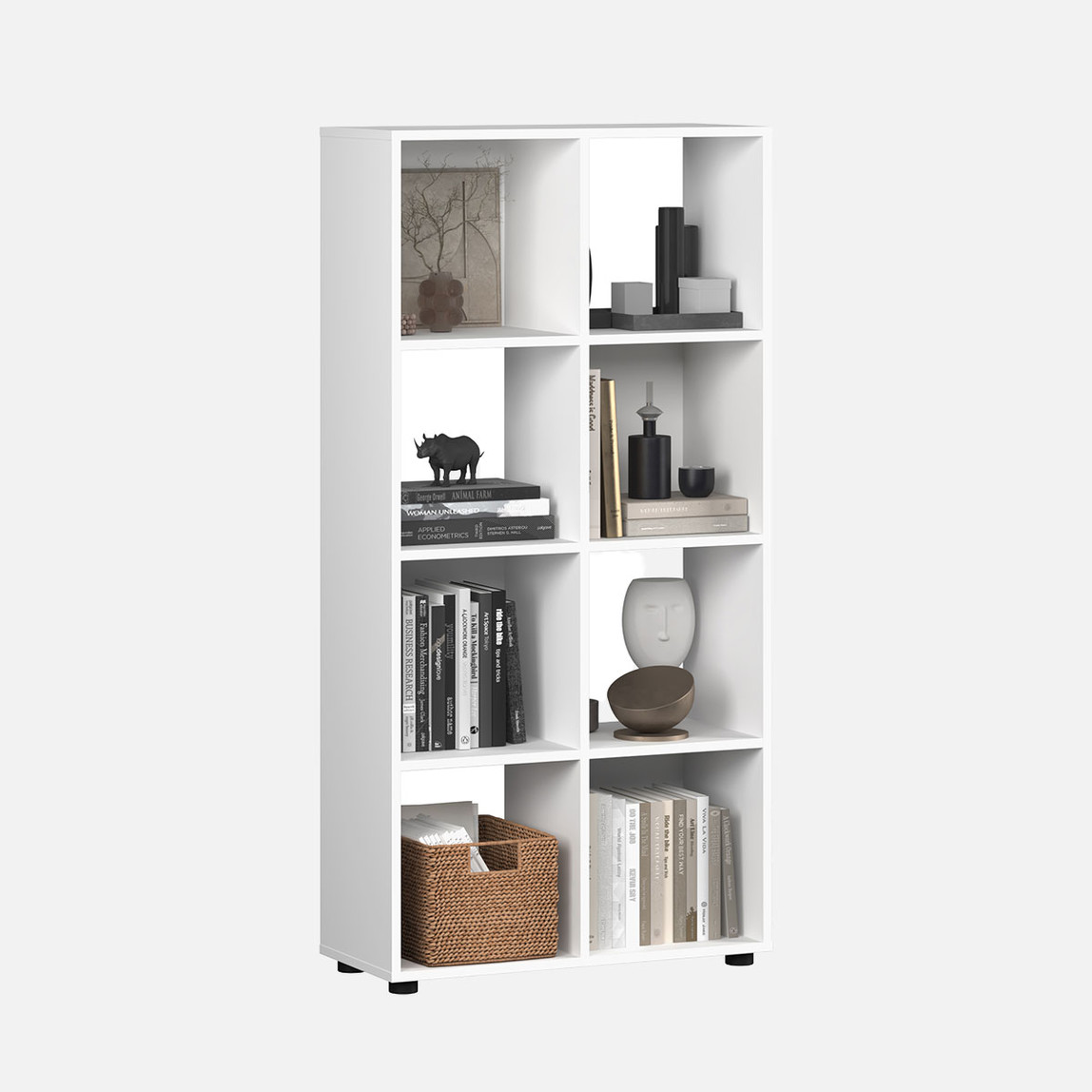    Adore Cubic 8 Bölmeli Kitaplık Beyaz 