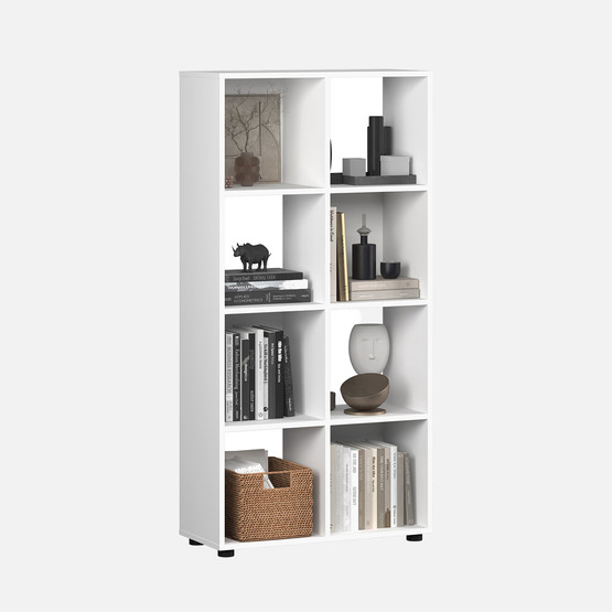 Adore Cubic 8 Bölmeli Kitaplık Beyaz
