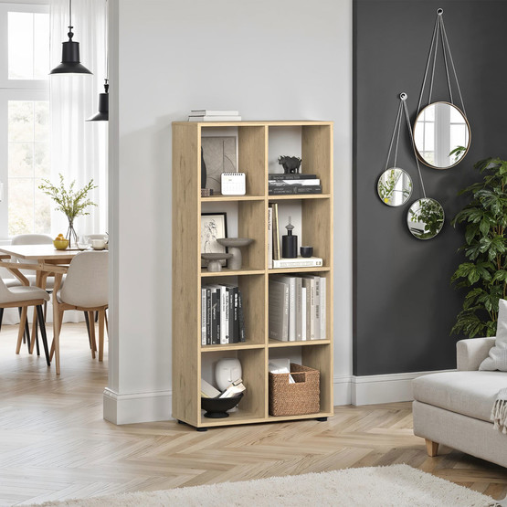 Adore Cubic 8 Bölmeli Kitaplık Florida Meşe