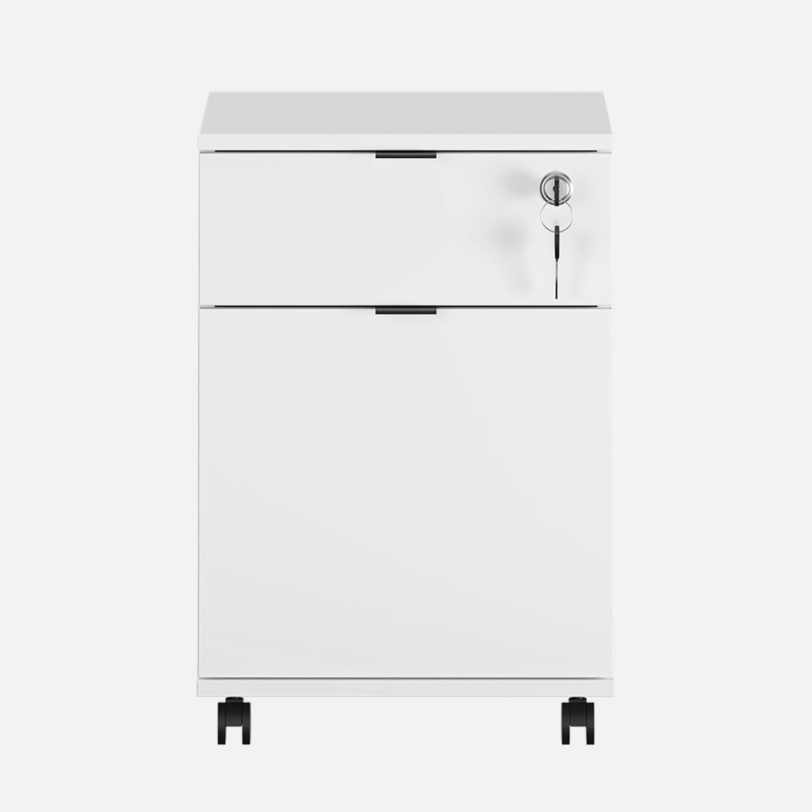    Adore Rio Kilitli Çekmeceli Keson Beyaz 