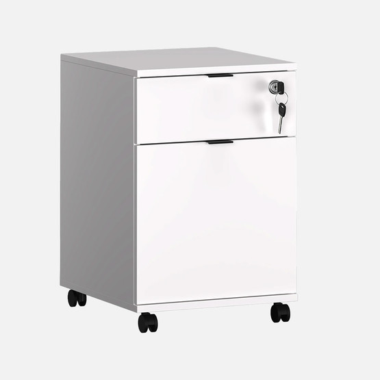 Adore Rio Kilitli Çekmeceli Keson Beyaz