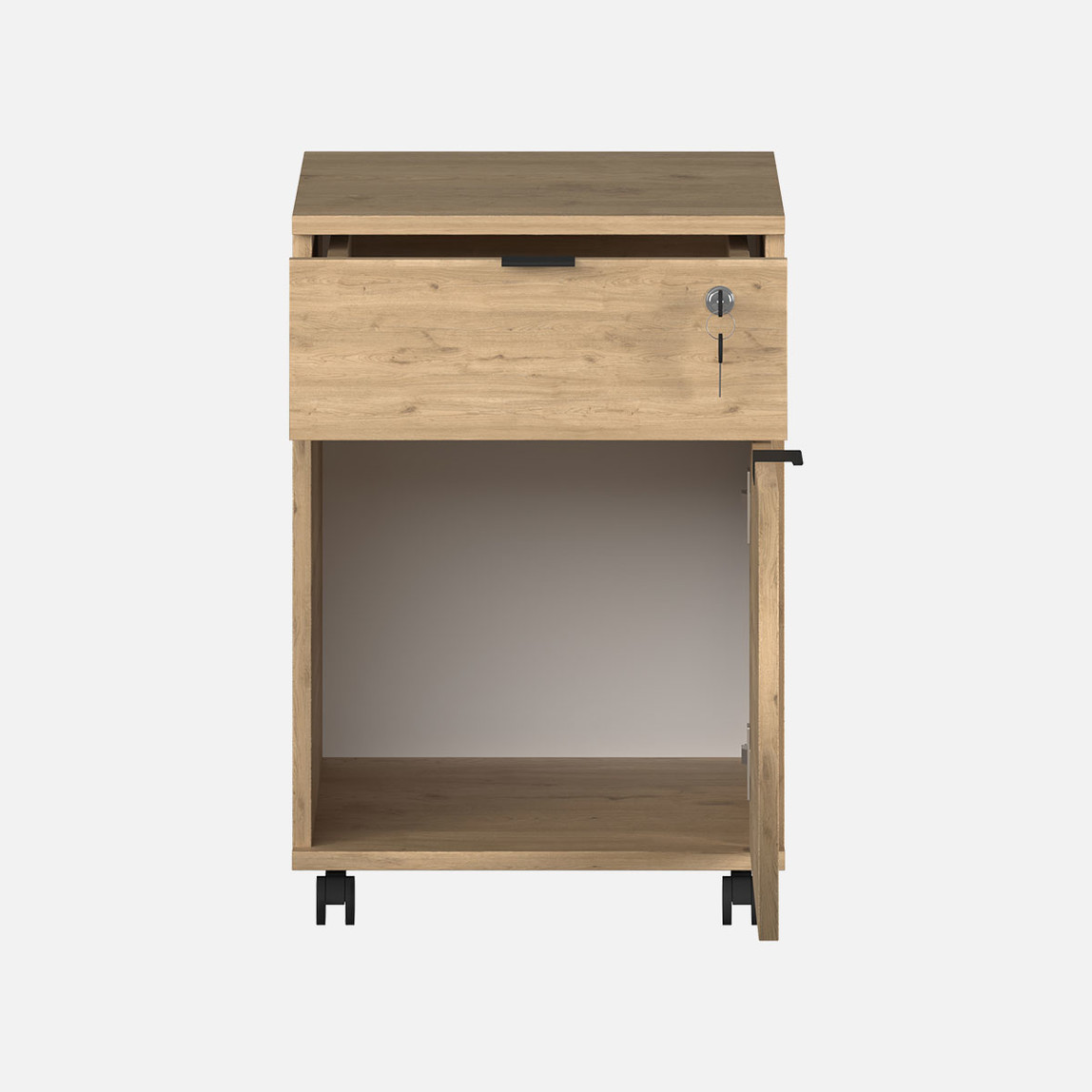    Adore Rio Kilitli Çekmeceli Keson Florida Meşe 